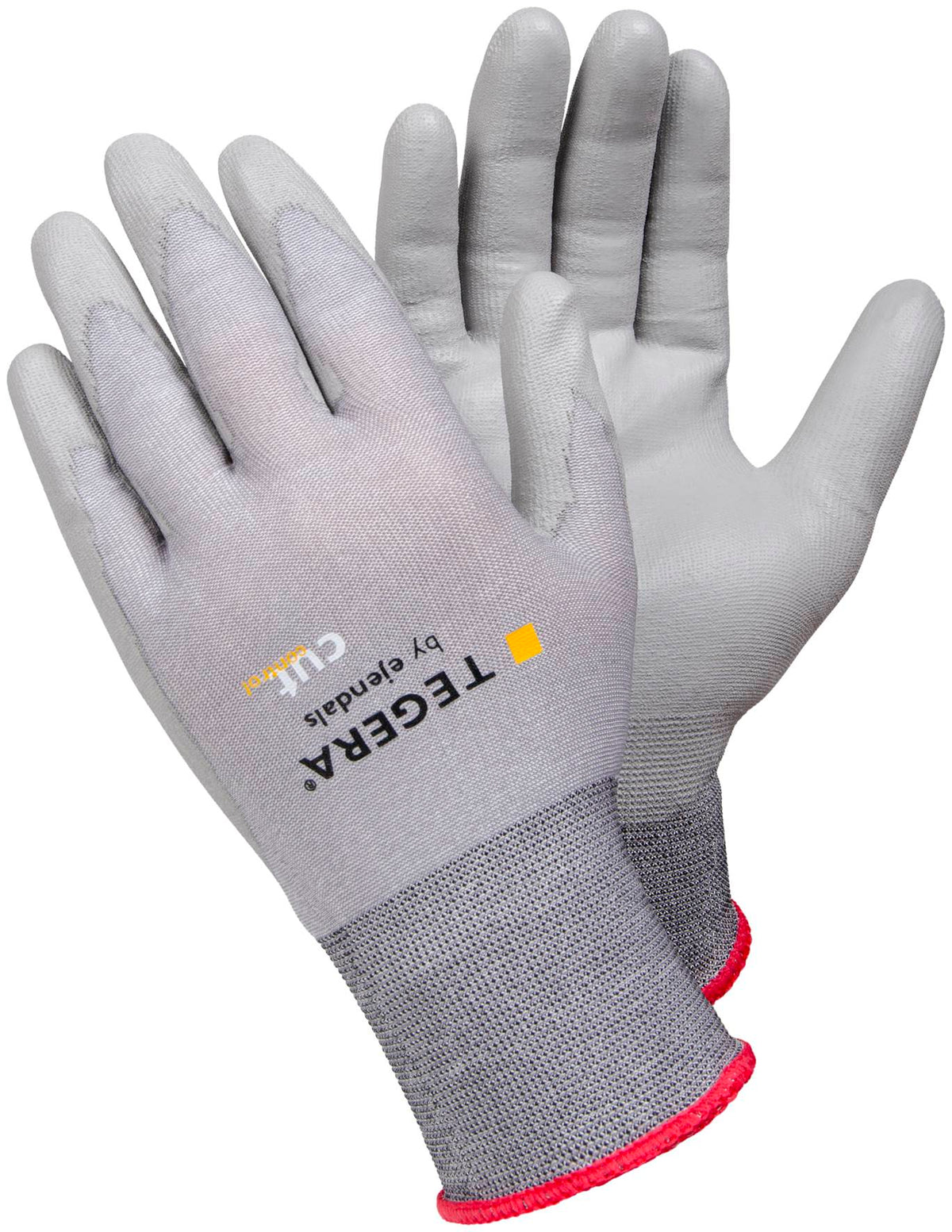 Ejendals Tegera 909 Snijbestendige Nylon Handschoenen Grijs PU-Coating