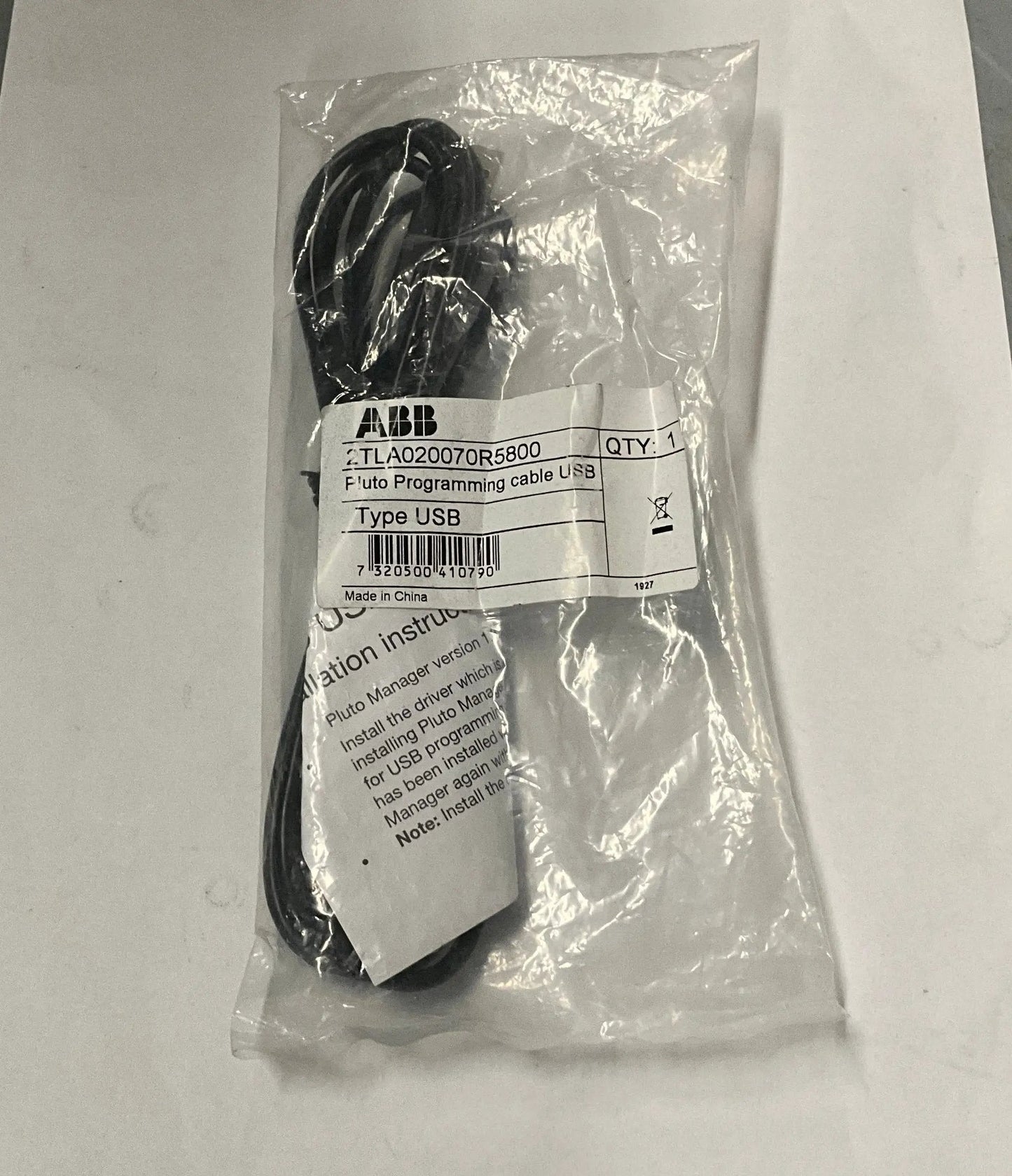 ABB 2TLA020070R5800 Pluto Programming Cable