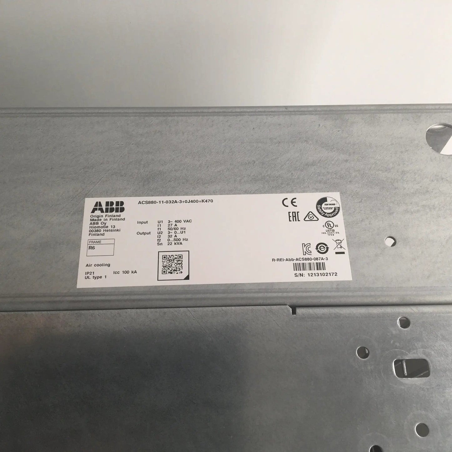 ABB ACS 880 11 032A 3 Regenerative Single Drive