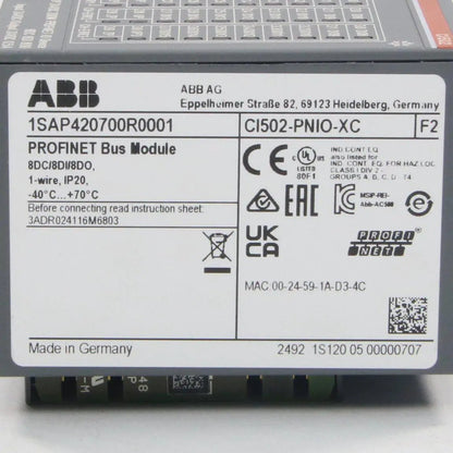 ABB CI502 PNIO XC Profinet Bus Module