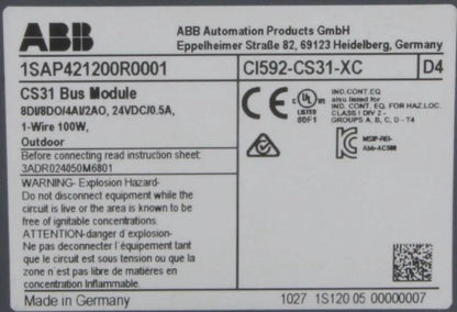ABB CI592-CS31-XC Bus Module