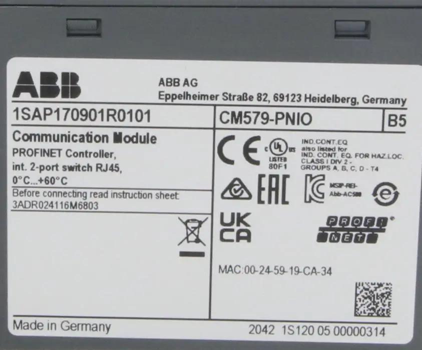 ABB CM579-PNIO Communication Module