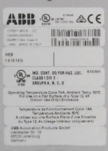 ABB CP651-WEB Control Panel