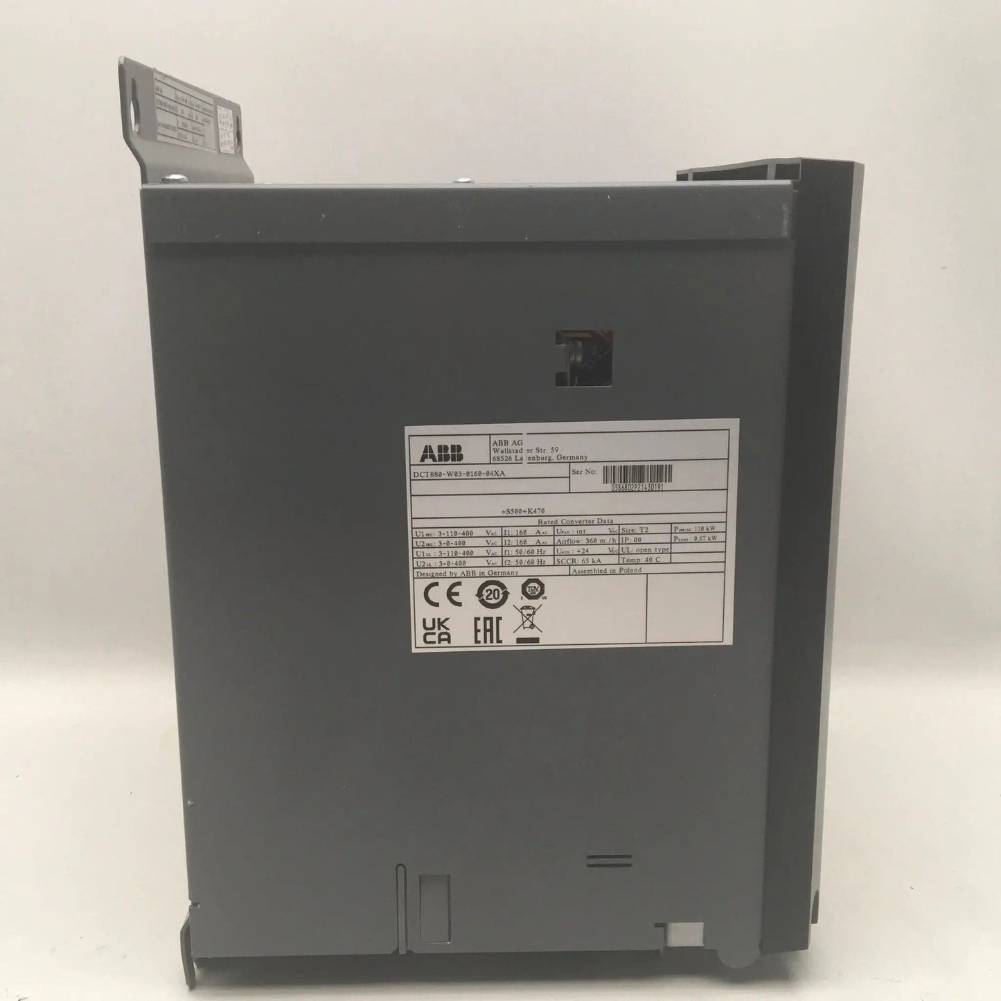 ABB DCT880 W03 0160 04XA DC Drive