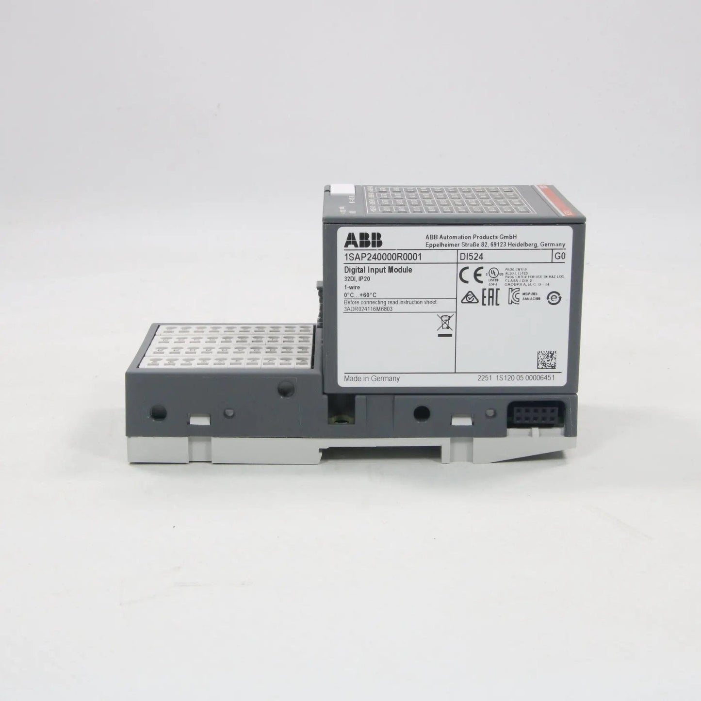 ABB DI524 Digital Input Module & Terminal Block