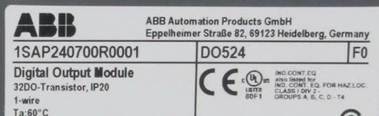 ABB DO524 Digital Output Module & Terminal Block