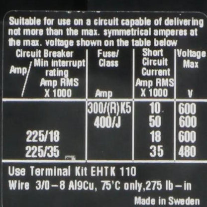 ABB EH 100 Contactor