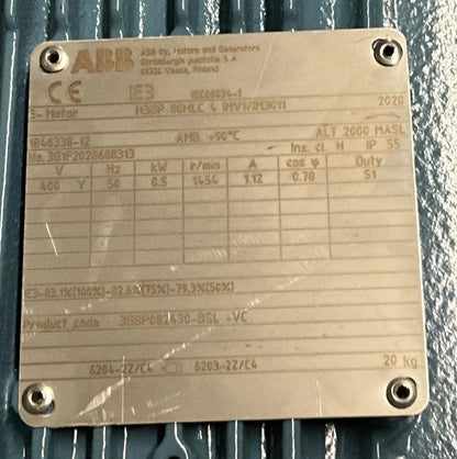 ABB M3BP 80MLC 4 3 Phase Induction Motor
