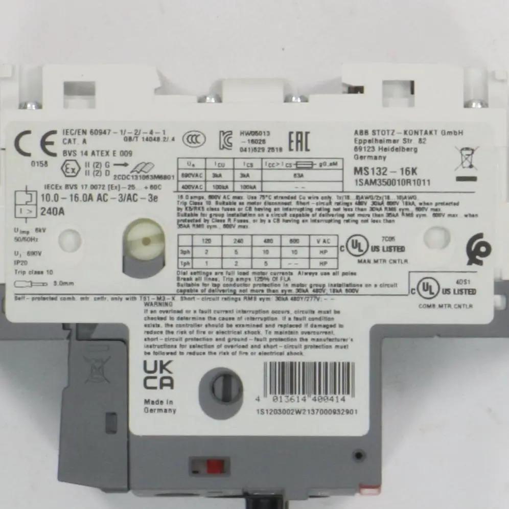 ABB MS132 16K Manual Motor Starter