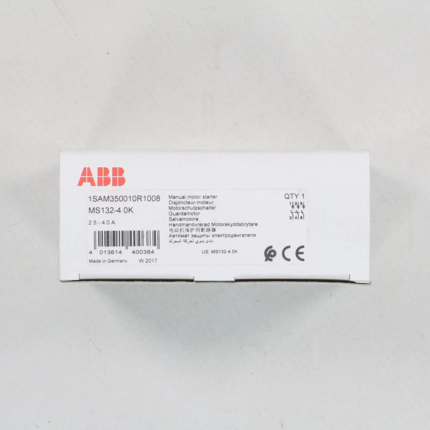 ABB MS132 4.0K Manual Motor Starter