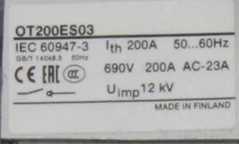 ABB OT200ES03 Disconnect Switch