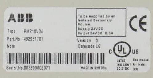 ABB PM210V04 Advant Controller 200