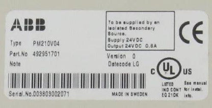ABB PM210V04 Advant Controller 200