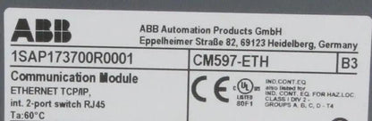 ABB PM5630-2ETH Processor & CM597 Communication Module