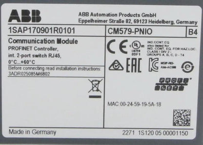 ABB PM5670-2ETH PLC Assembly
