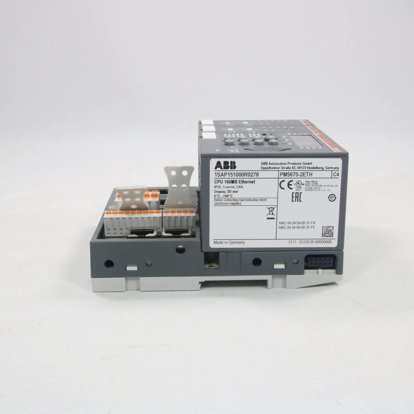 ABB PM5670-2ETH PLC Assembly