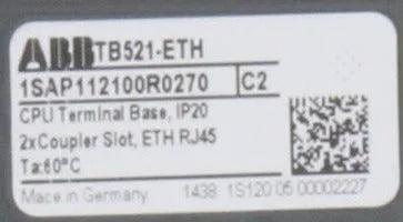 ABB TB-521-ETH CPU Terminal Base