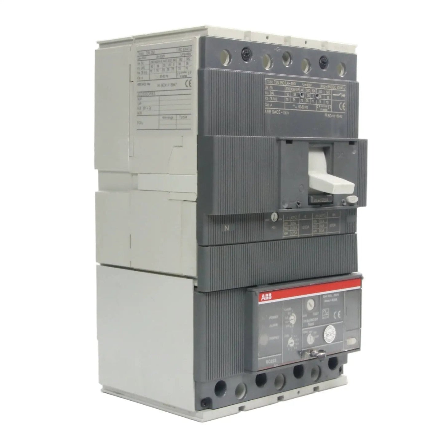 ABB circuit breaker with residual current release