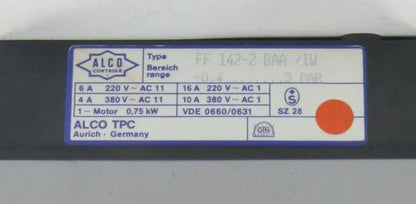 Alco TPC Pressure Switch