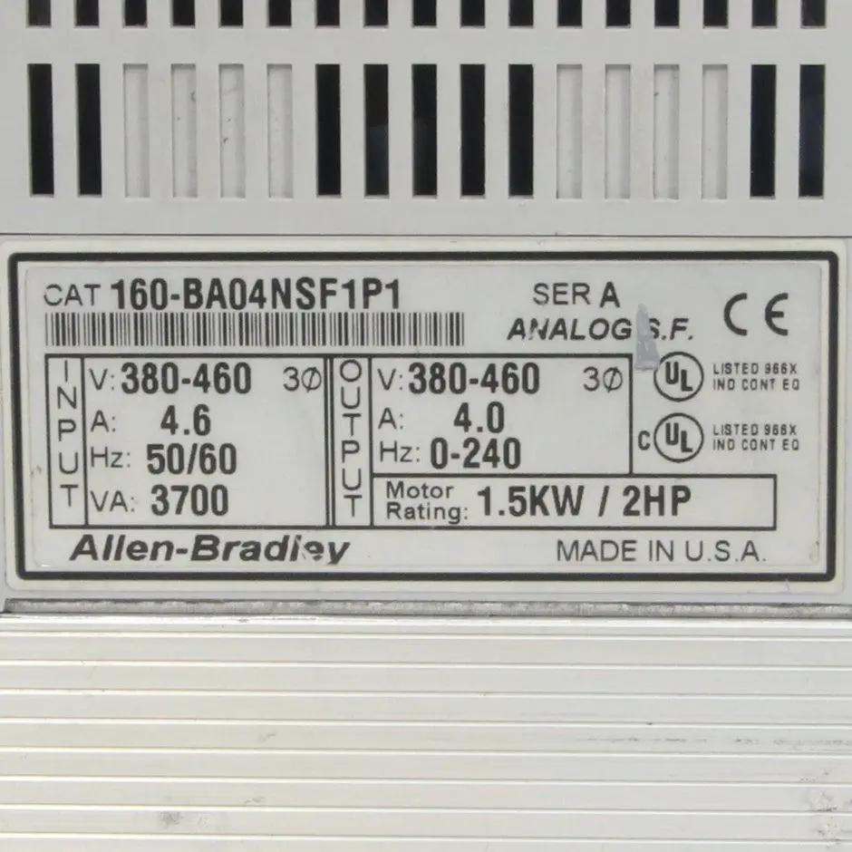 Allen-Bradley 160-BA04NSF1P1 Variable Speed Drive