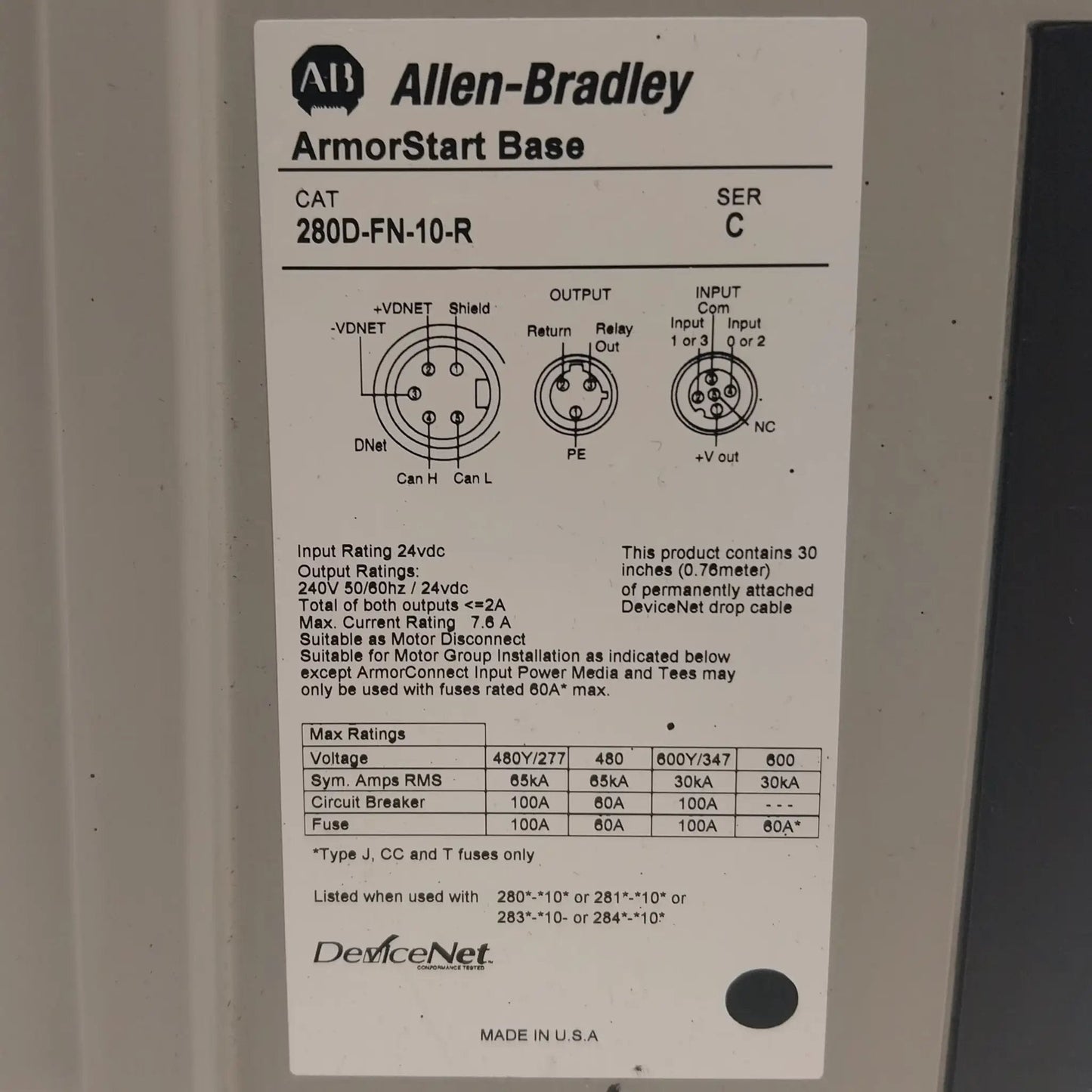 Allen-Bradley ArmorStart Control Module & Base