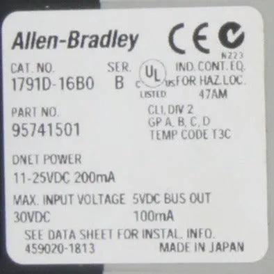 Allen-Bradley Compact Block 1791D-16B0