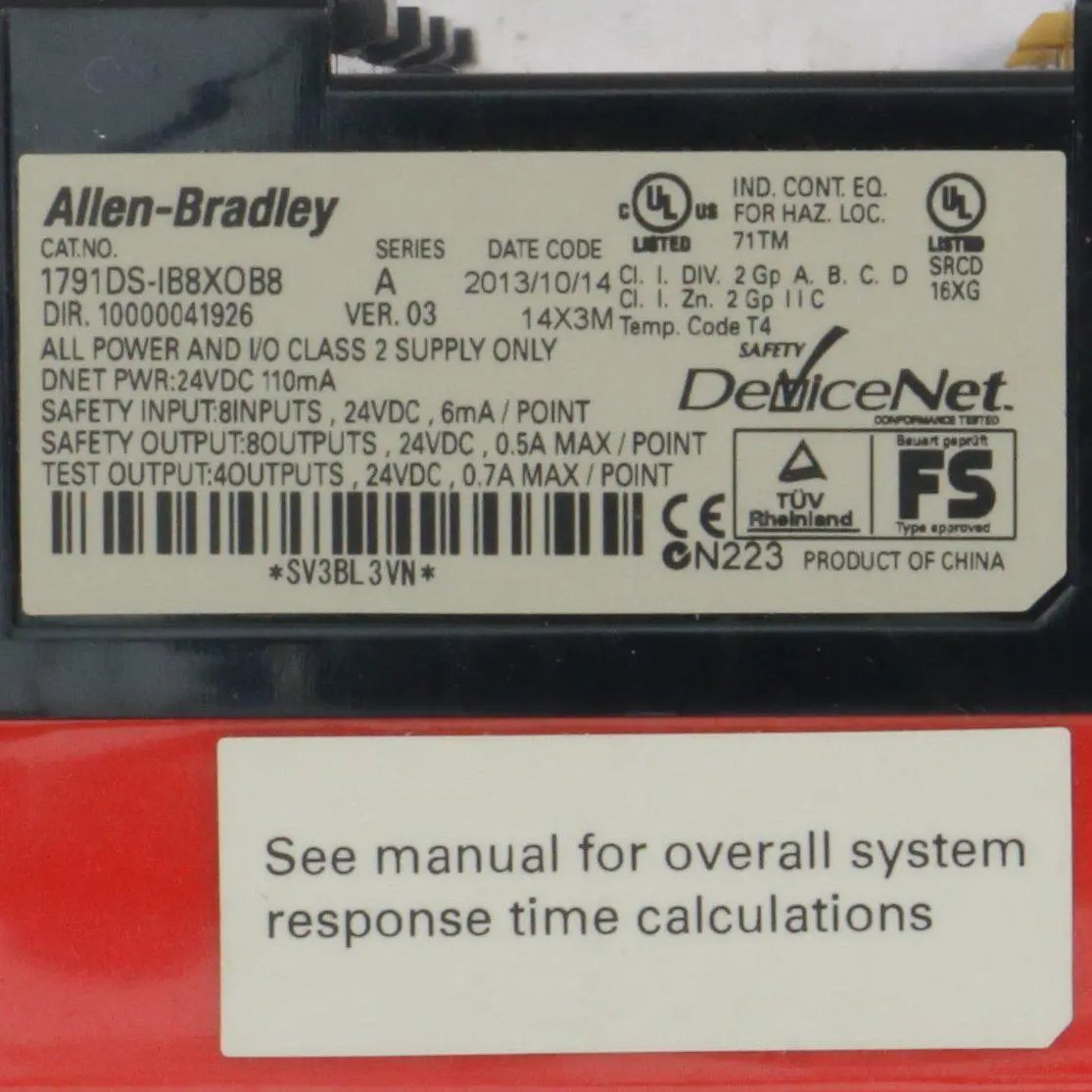 Allen-Bradley CompactBlock 1791DS IB8XOB8 Guard IO Safety Input Module