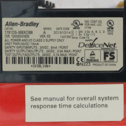 Allen-Bradley CompactBlock 1791DS IB8XOB8 Guard IO Safety Input Module