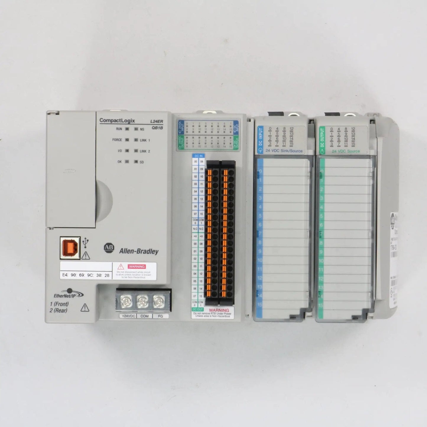 Allen-Bradley CompactLogix L24ER QB1B + DC Input/Output