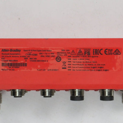 Allen-Bradley Guard I/O 16 Point Digital Comb Module 1732DS-IB8XOBV4
