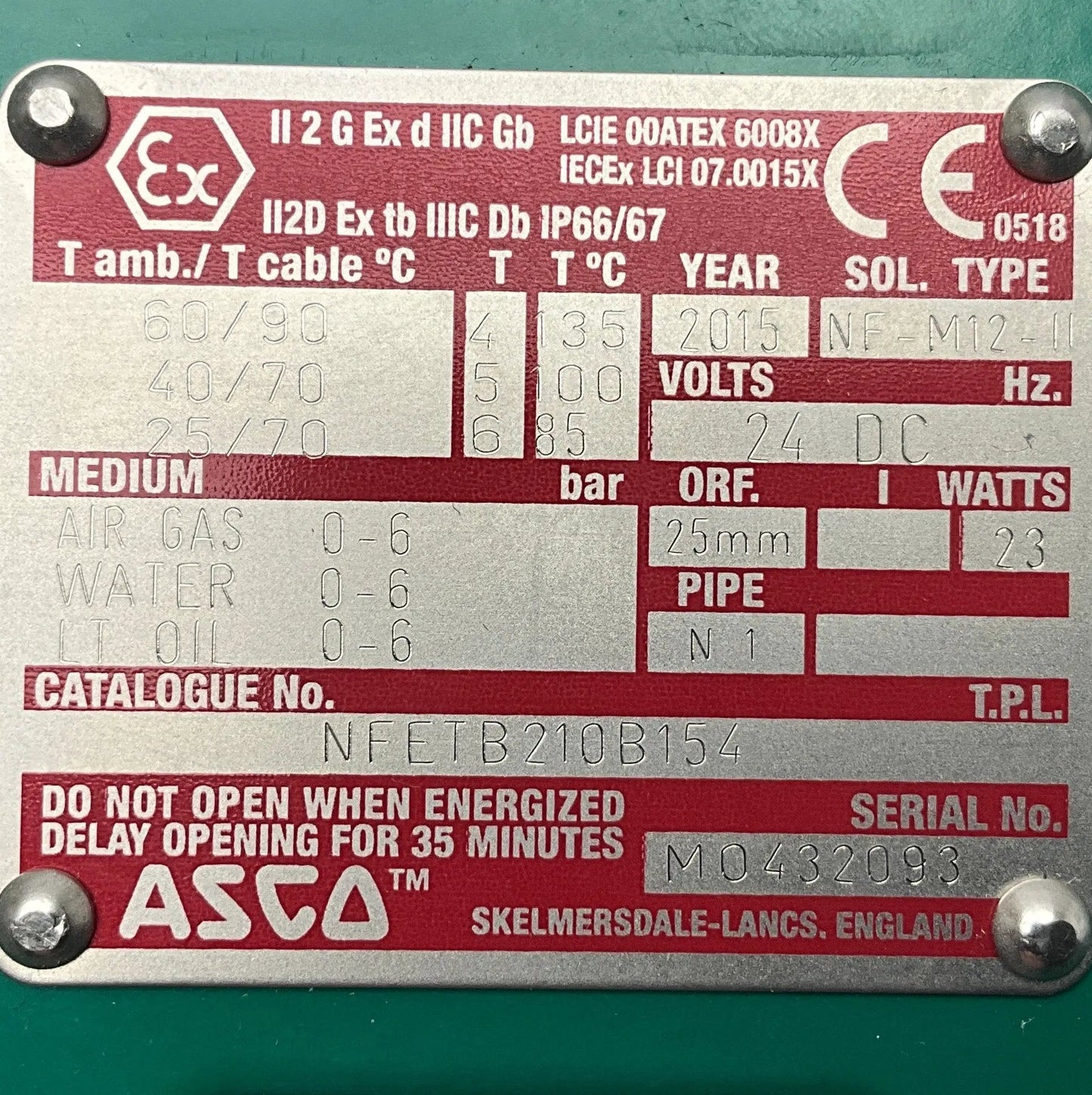 Asco NF-M12-II Solenoid Valve