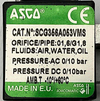 Asco SCG356A053VMS Solenoid Valve