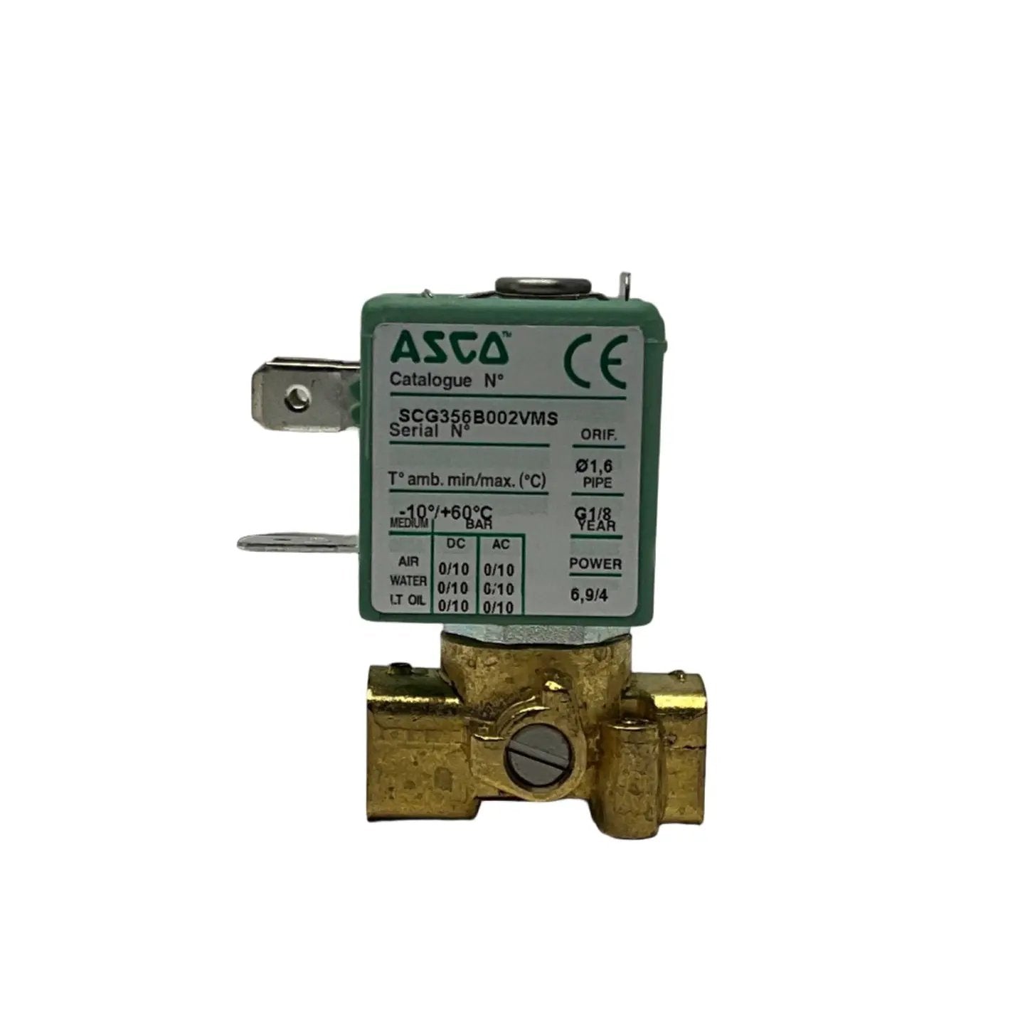 Asco SCG356B002VMS Solenoid Valve