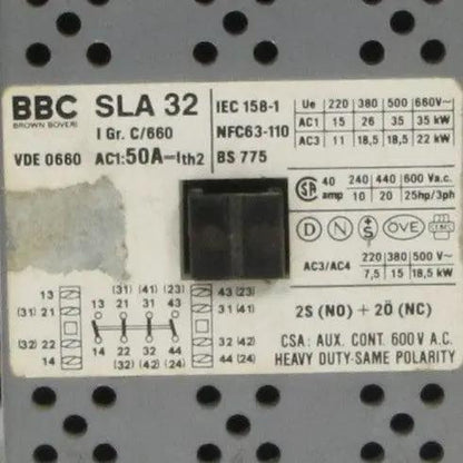 BBC Brown Boveri SLA 32 Contactor