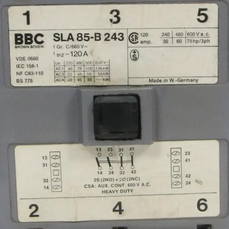 BBC Brown Boveri SLA 85 B 243 Contactor