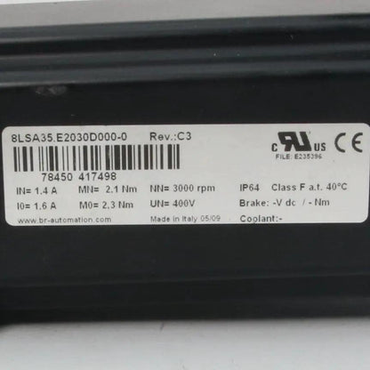 B&R Automation 8LSA35 E2030D000 0 Servo Motor