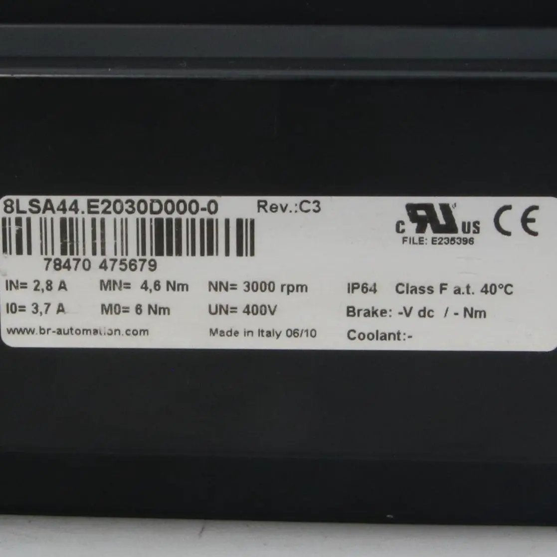 B&R Automation 8LSA44 E2030D000 0 Servo Motor
