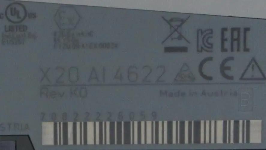 B&R Automation X20 AI 4622 Analog Input Module