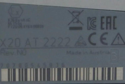 B&R Automation X20 AT 2222 Temperature Input Module