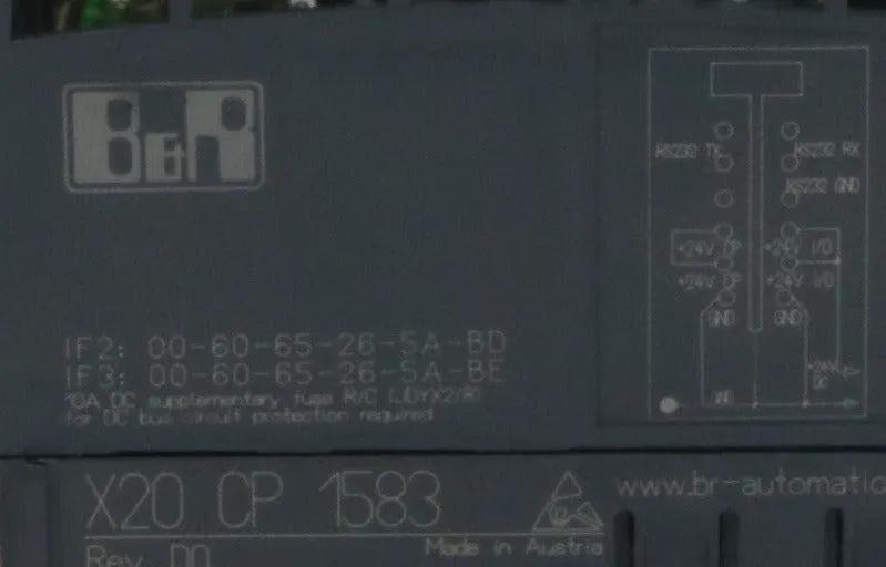 B&R Automation X20 CP 1583 CPU Module