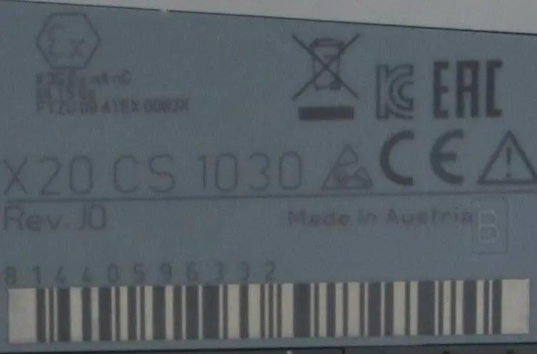 B&R Automation X20 CS 1030 Communication Interface Module