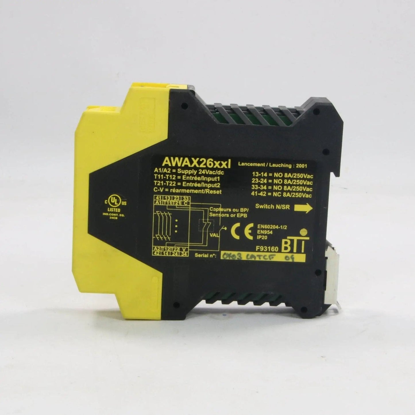 BTI Awax 26xxl Emergency Stop Safety Relay