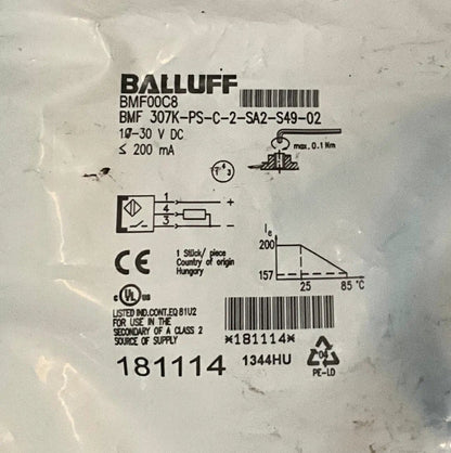 Balluff BMF 307K-PS-C-2-SA2-S49-02 Magnetic Field Sensor