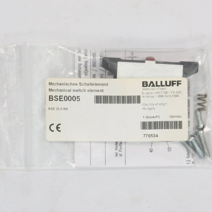 Balluff BSE0005 Mechanical Single Position Limit Switch
