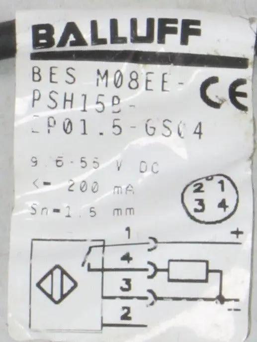 Balluff Inductive Sensor BES M08EE-PSH15B-EP01.5