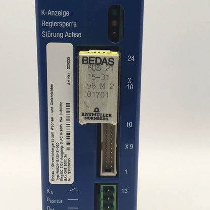 Baumüller Weber Servo Drive WUS21-15-30-31-030