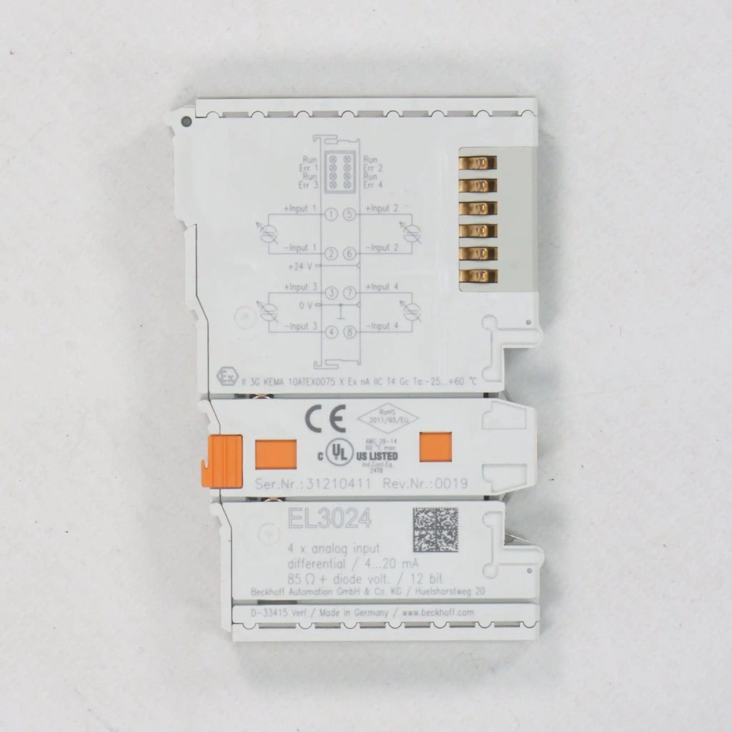 Beckhoff EL3024 EtherCat Terminal