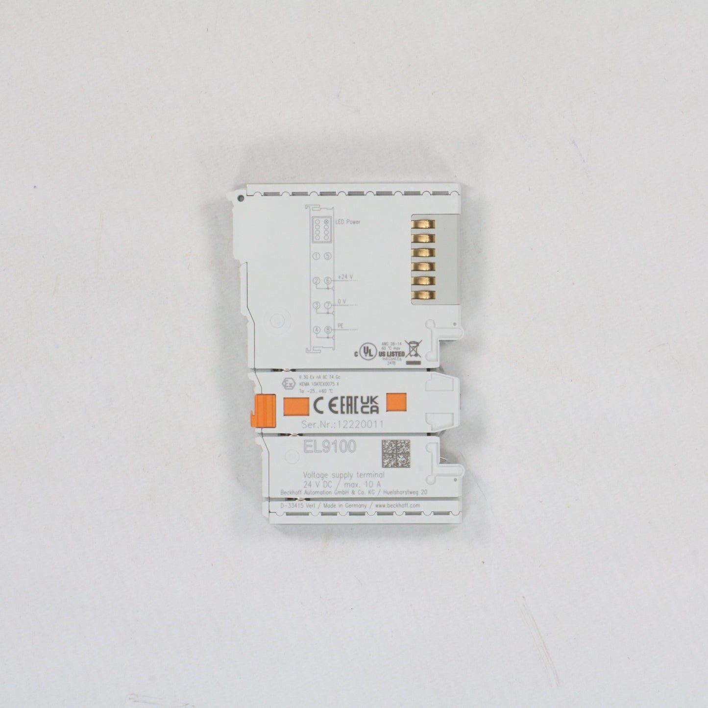 Beckhoff EL9100 Potential Supply Terminal