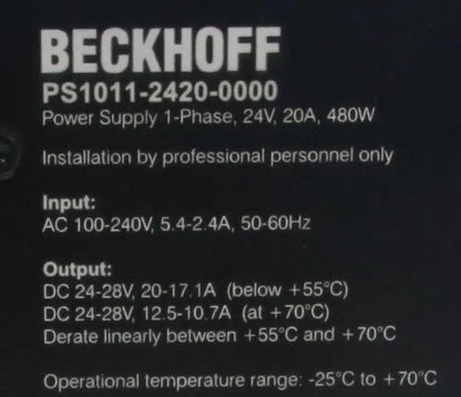 Beckhoff PS1011-2420-0000 Power Supply