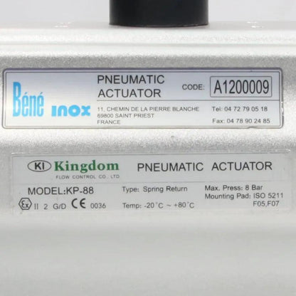Bene Inox Kingdom KP 88 Pneumatic Actuator